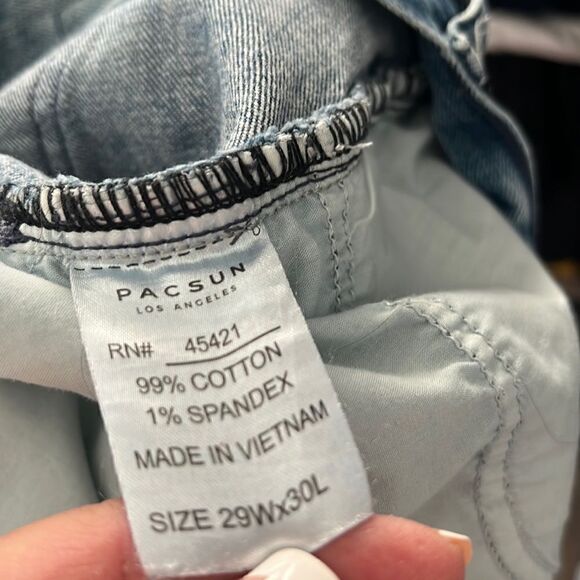 PacSun Los Angeles skinny jeans women’s 29 x 30 destroyed distressed - Picture 11 of 11